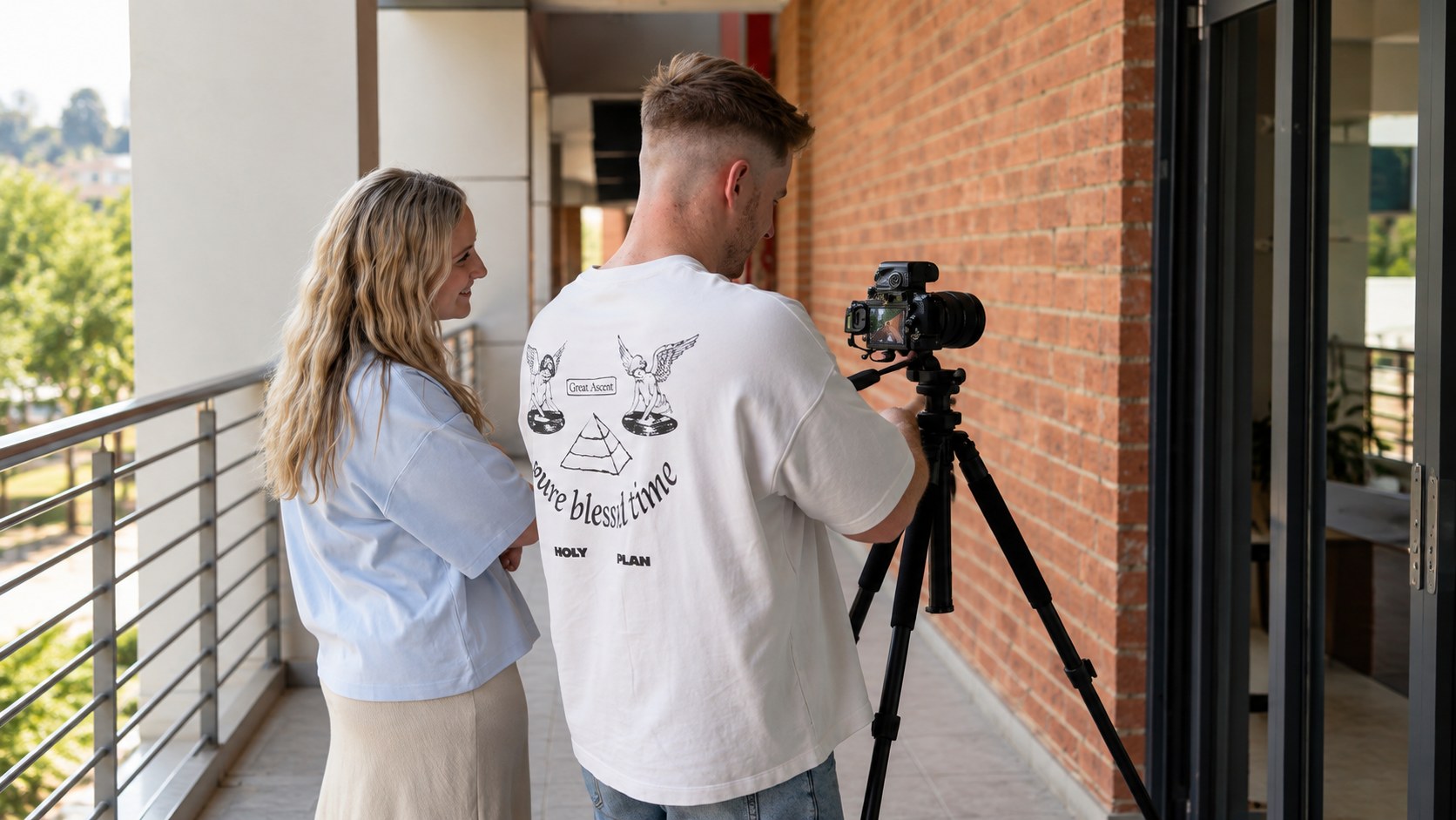 Behind the scenes campaign imagery